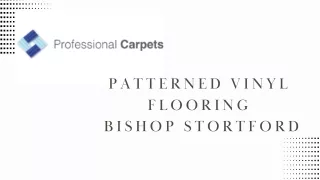 Patterned vinyl flooring Bishop Stortford