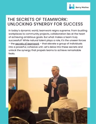 The Secrets of Teamwork: Unlocking Synergy for Success