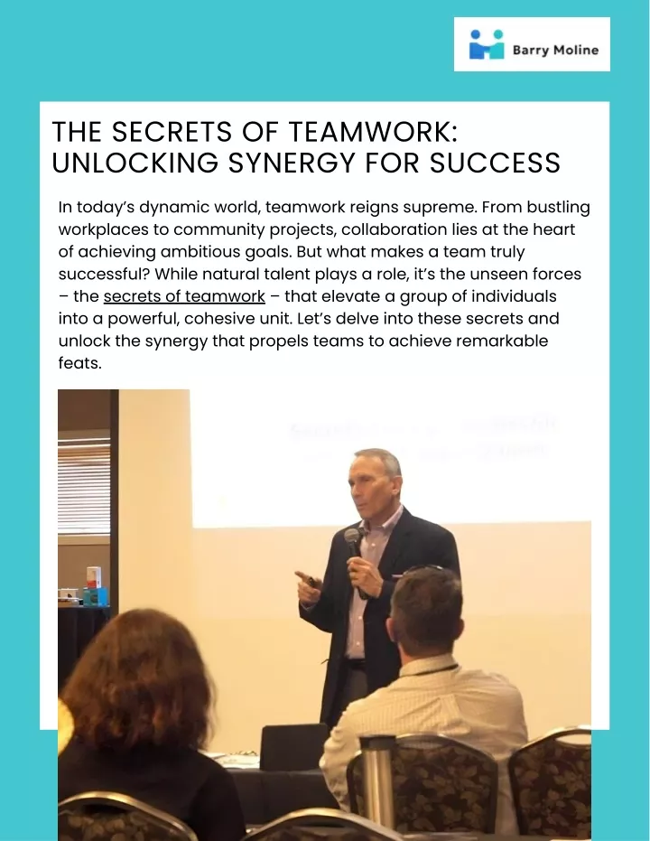 the secrets of teamwork unlocking synergy