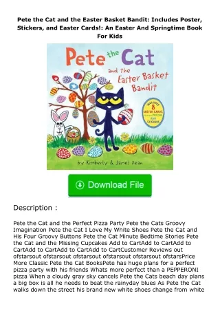 Download⚡ Pete the Cat and the Easter Basket Bandit: Includes Poster, Stickers