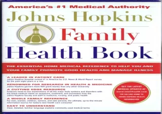 [READ DOWNLOAD]  The Johns Hopkins Family Health : The Essential