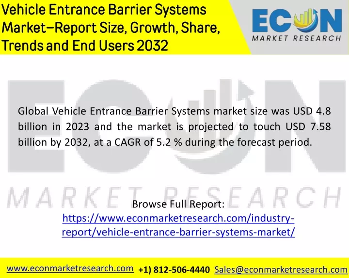 vehicle entrance barrier systems market report