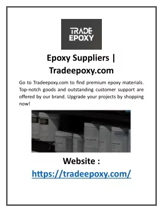 epoxy suppliers tradeepoxy com