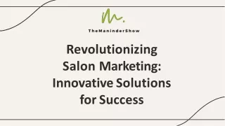 Revolutionizing Salon Marketing: Innovative Solutions for Success