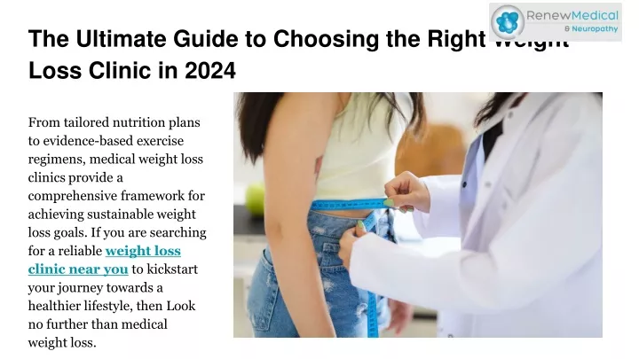 the ultimate guide to choosing the right weight loss clinic in 2024