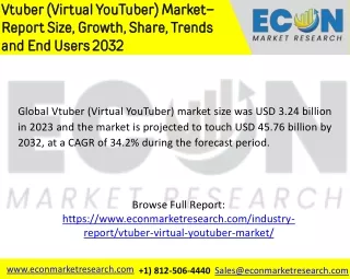 vtuber virtual youtuber market report size growth
