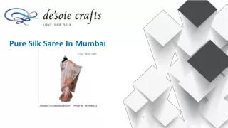 Pure Silk Saree In Mumbai Desoie Crafts