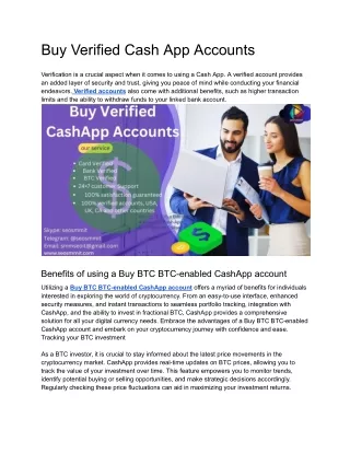 Buy Verified Cash App Accounts