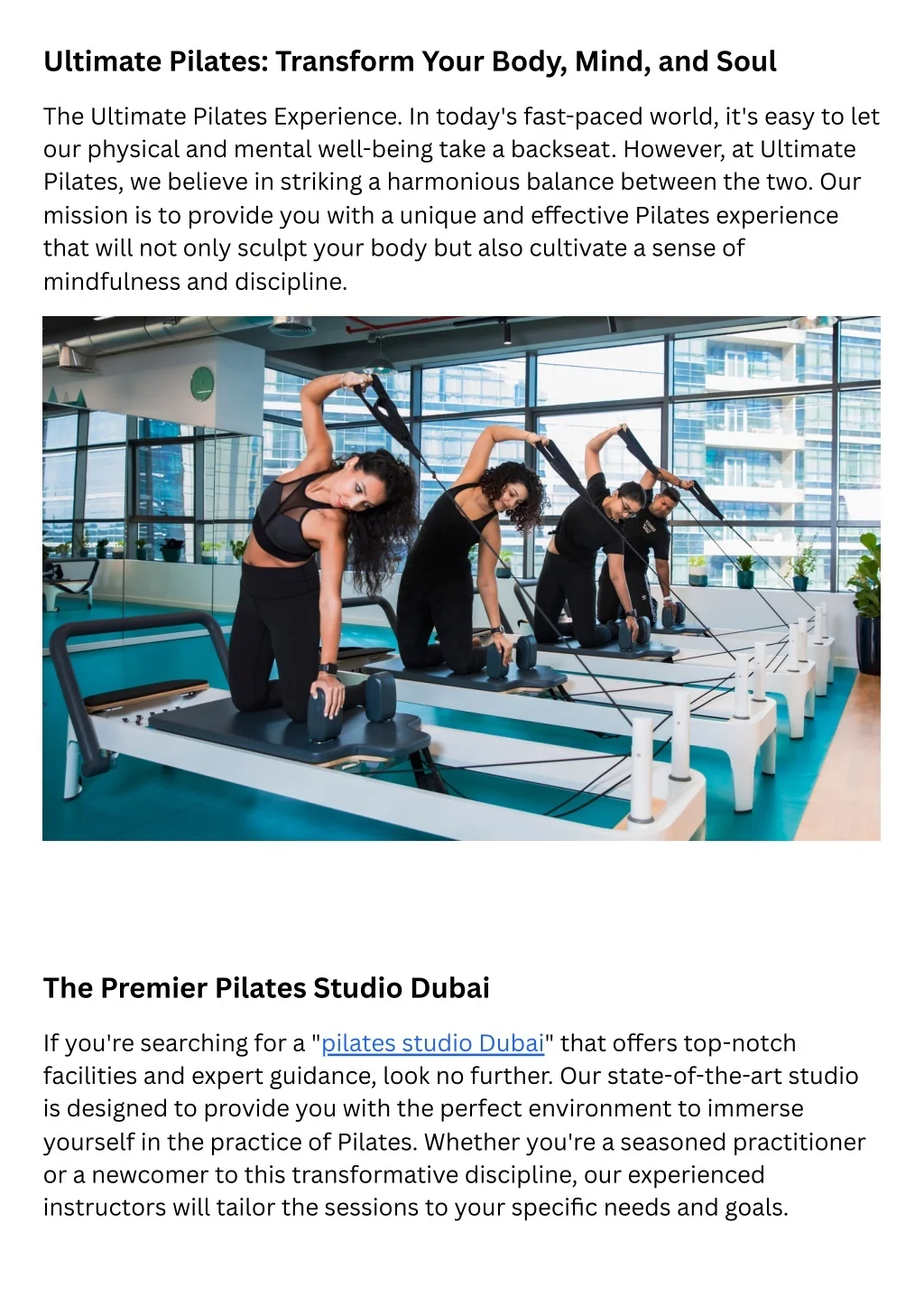 PPT - Ultimate Pilates Transform Your Body, Mind, and Soul PowerPoint ...