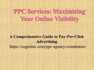 PPC company in Coimbatore