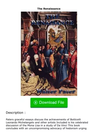 download⚡️ free (✔️pdf✔️) The Renaissance