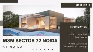 M3M Sector 72 Noida E-Brochure