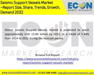 Seismic Support Vessels Market