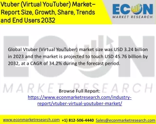 Vtuber (Virtual YouTuber) Market