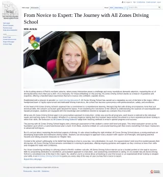 The Journey with All Zones Driving School Perth