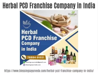Herbal PCD Franchise Company in India