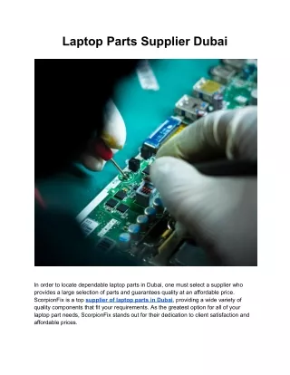Laptop Parts Supplier Dubai