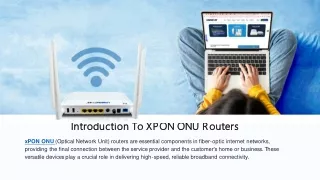 XPON ONU Routers | Call Now 09910771797