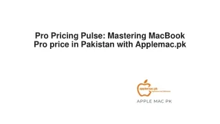 Pro Pricing Pulse: Mastering MacBook Pro price in Pakistan with Applemac.pk