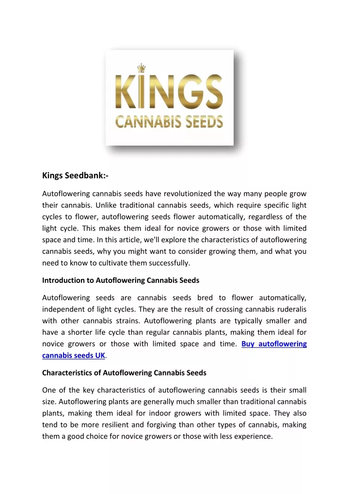 kings seedbank