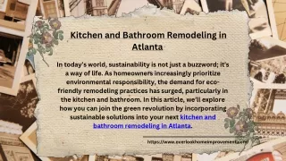 Bringing Your Vision to Life :Kitchen and Bathroom Remodeling in Atlanta