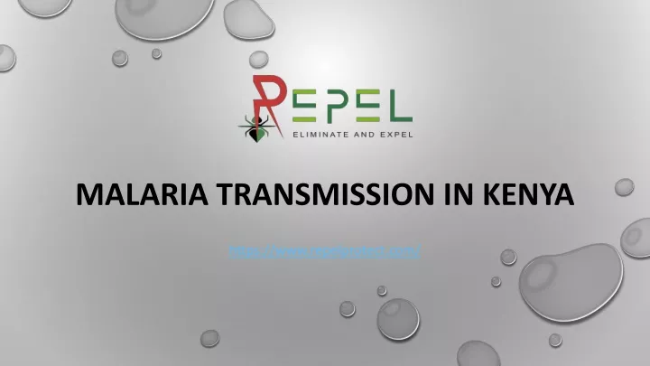 malaria transmission in kenya