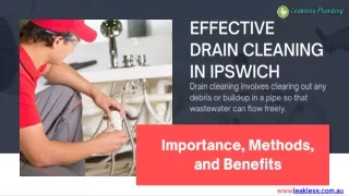 EFFECTIVE DRAIN CLEANING IN IPSWICH