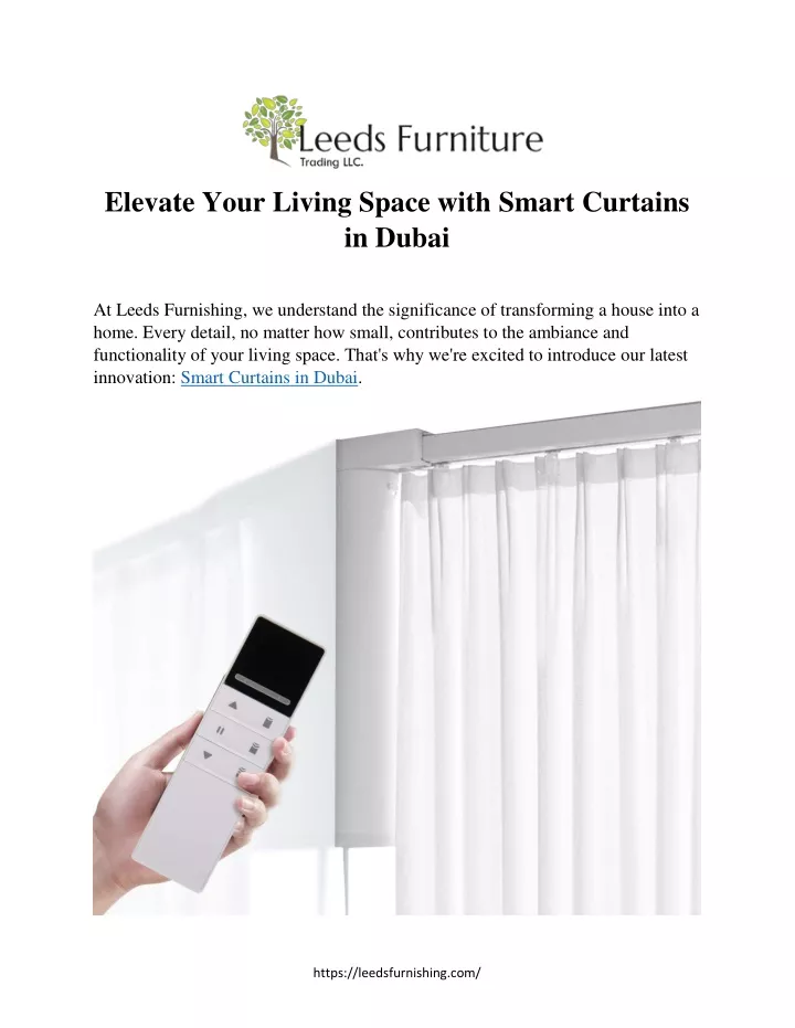 elevate your living space with smart curtains
