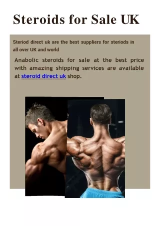 Steroids for Sale UK
