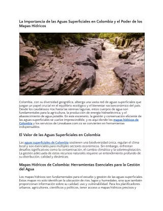 La Ficha Catastral y el Mapa de la Biodiversidad de Colombia: Herramientas Esenc