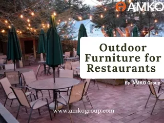 Outdoor Furniture for Restaurants