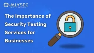 Security Testing Services for Businesses – Importance and Types