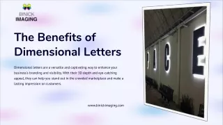The Benefits of Dimensional Letters