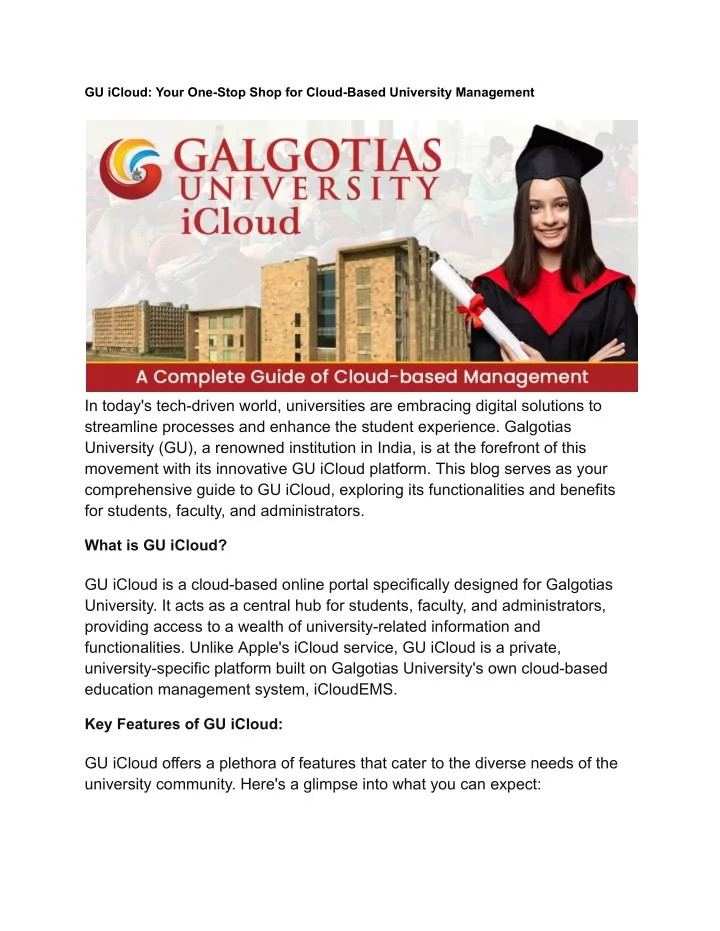 gu icloud your one stop shop for cloud based