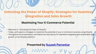 Unlocking the Power of Shopify Strategies for Seamless Integration and Sales Growth
