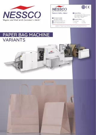 Paper Bag Machine with Handle