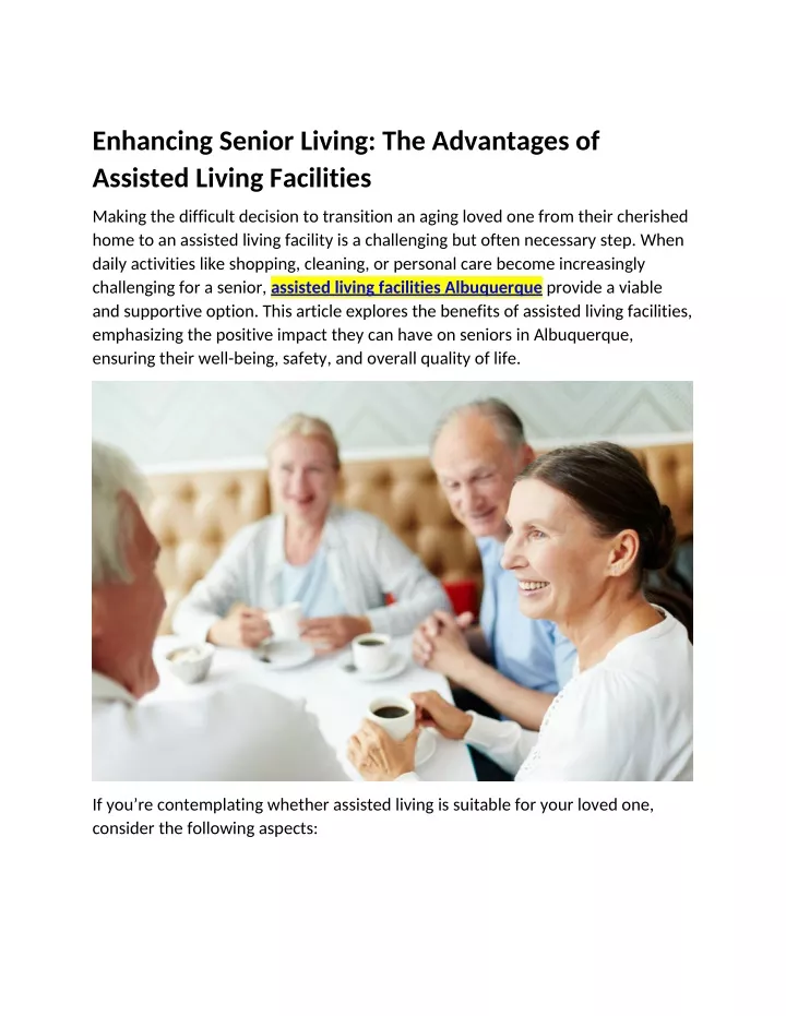 enhancing senior living the advantages