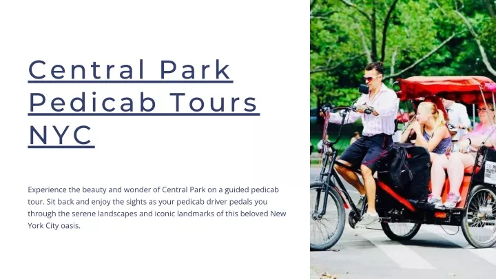 central park pedicab tours nyc