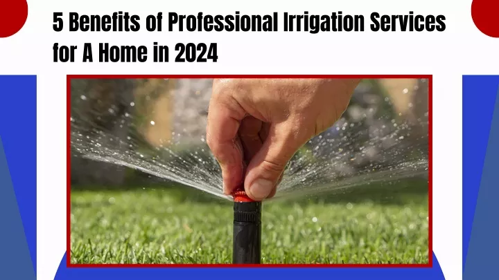 5 benefits of professional irrigation services