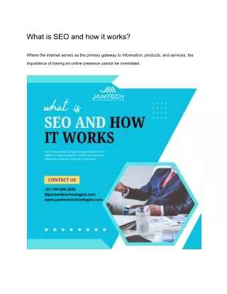 What Is SEO And How IT Works