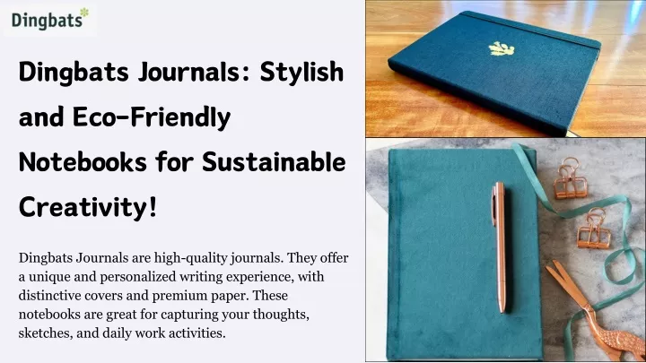 dingbats journals stylish and eco friendly