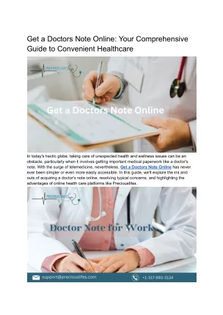 Get a Doctors Note Online_ Your Comprehensive Guide to Convenient Healthcare