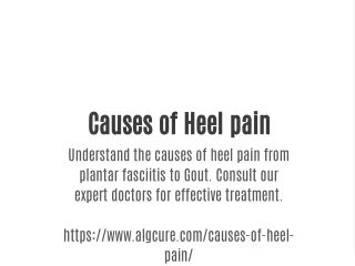 causes of heel pain understand the causes of heel