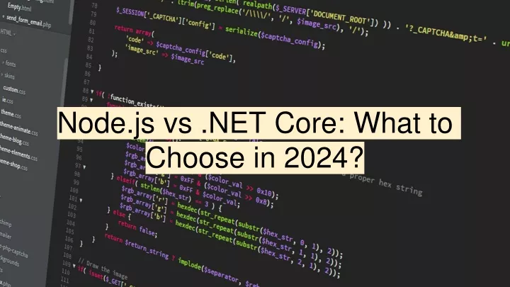 node js vs net core what to choose in 2024
