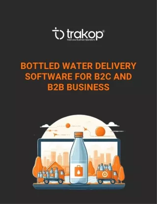 Unlocking Success in Bottled Water Delivery with Trakop Software
