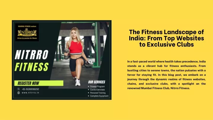 the fitness landscape of india from top websites