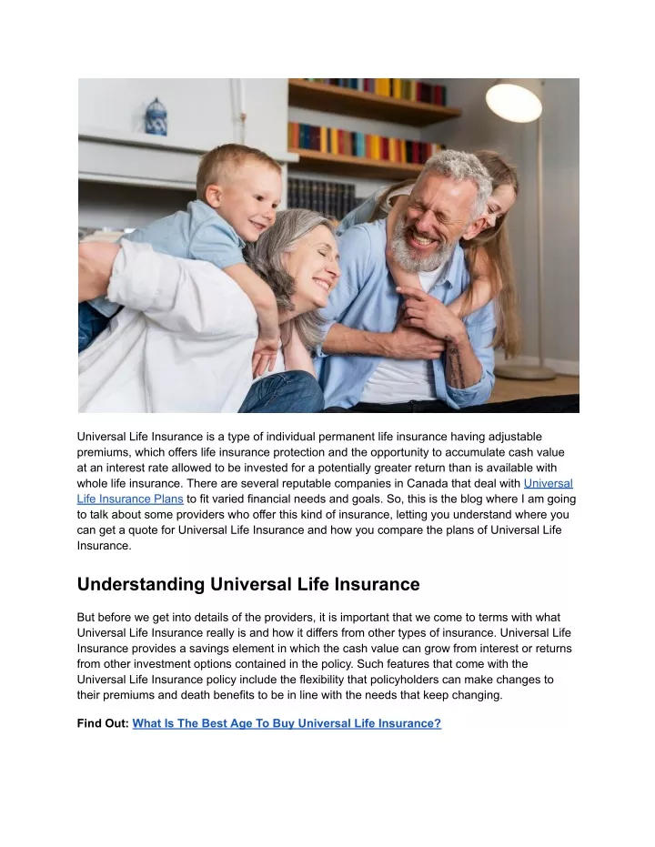 universal life insurance is a type of individual