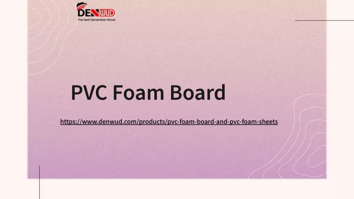 pvc foam board