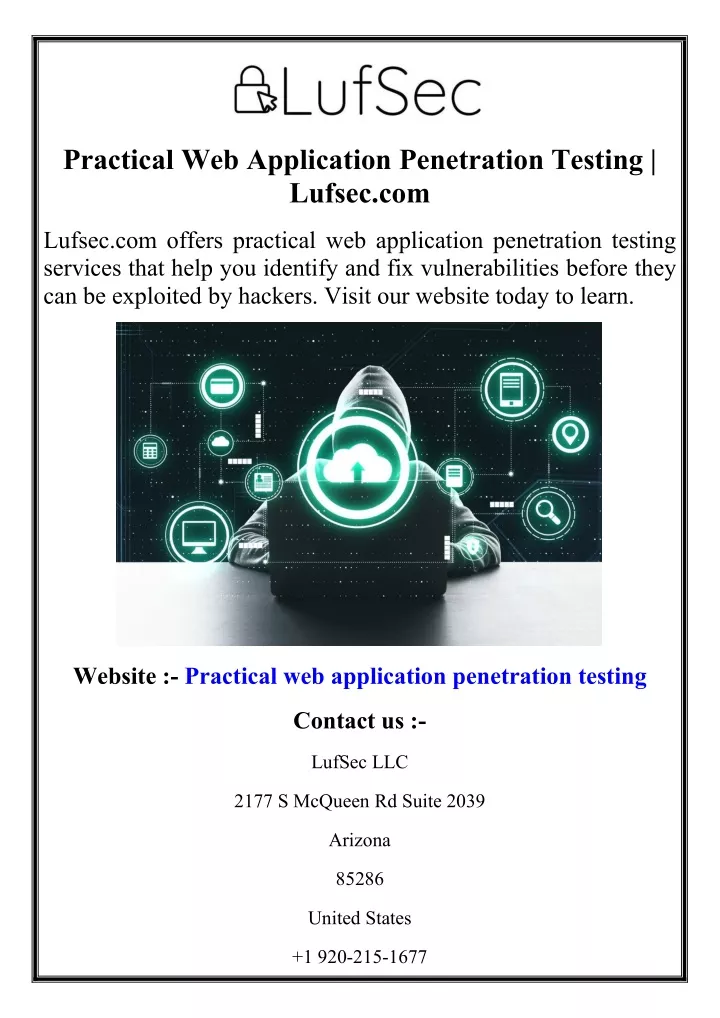 practical web application penetration testing