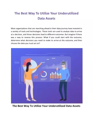 The Best Way To Utilize Your Underutilized Data Assets